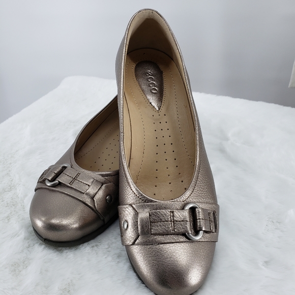 Ecco Shoes - Ecco Gold Ballet Flats Loafers Career Women's 7.5